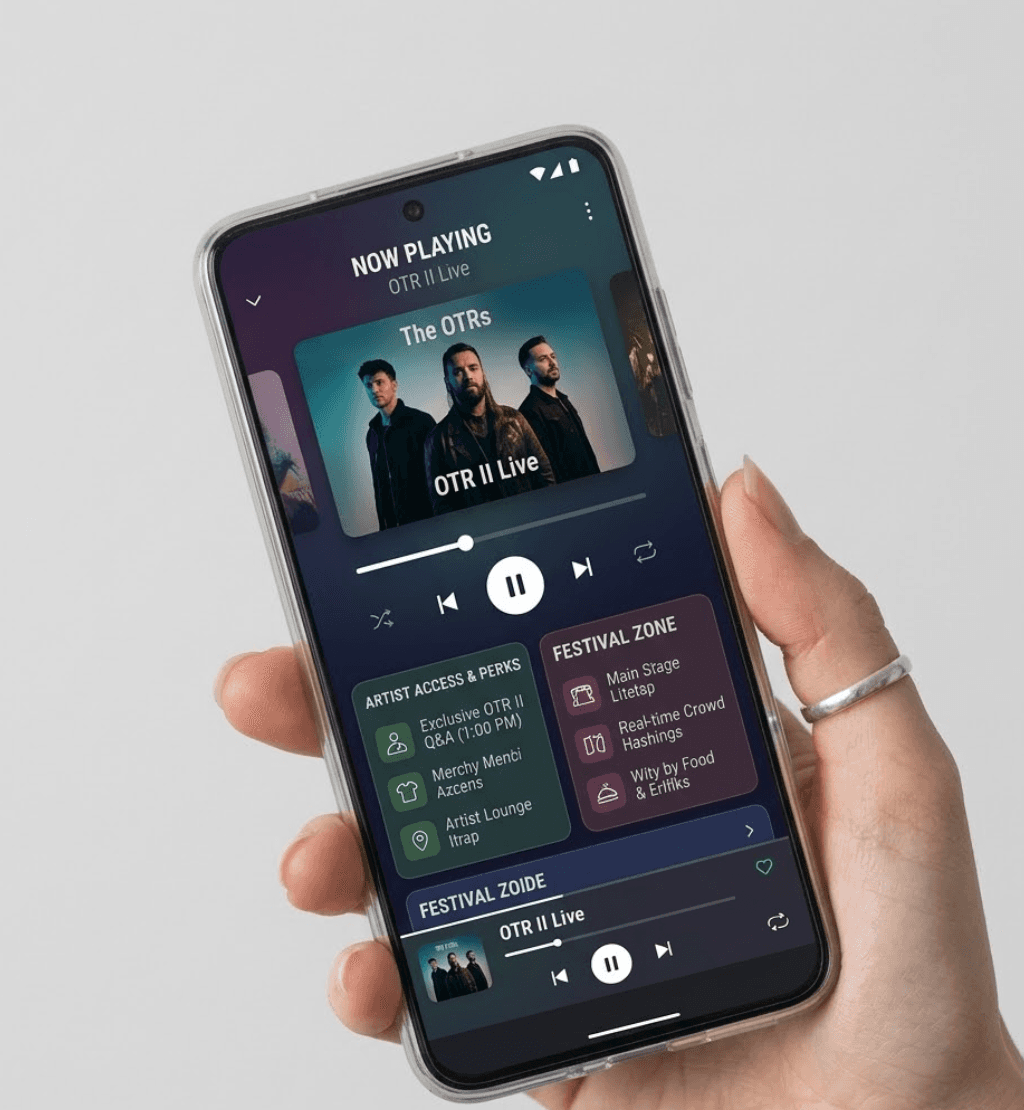 BlinkTag mobile experience opened on a smartphone